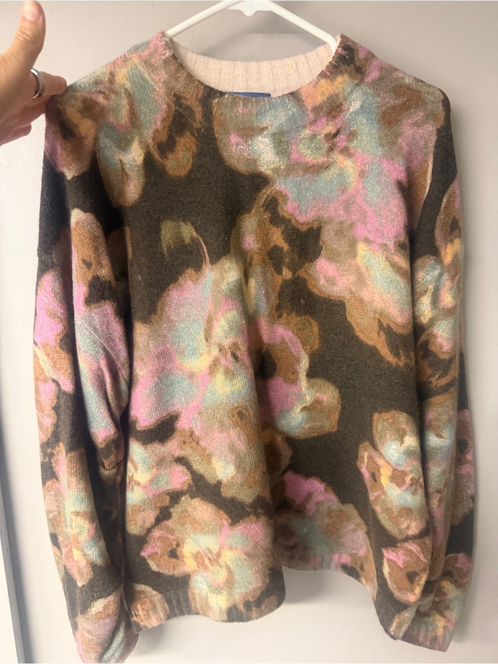 Democracy Women's Floral Crewneck Sweater - Multi-Color